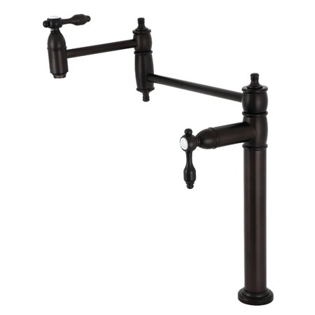 KINGSTON BRASS Deck Mount Pot Filler, Oil Rubbed Bronze KS3705TAL